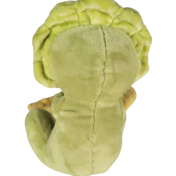 Triceratops Plush Dinosaur Baby Lovey Blanket Green Yellow 8"x8" Walgreens - Picture 13 of 16